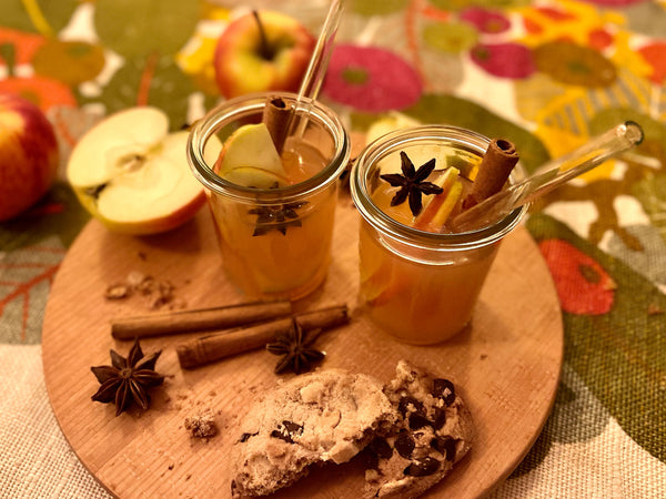 Glastrinkhalme by Optitherm: Rezept Apfel-Zimt-Punsch