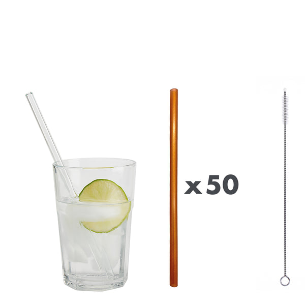 Unser 20 cm langer Standard-Glastrinkhalm passt in jedes Trinkglas!
Im Set enthalten sind 50 Glastrinkhalme in Kupfer (20 cm, gerade) in einer sicheren Verpackung und eine Reinigungsbürste aus Nylon.