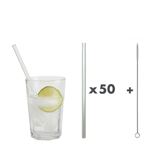 Unser 20 cm langer Standard-Glastrinkhalm passt in jedes Trinkglas!
Im Set enthalten sind 50 Glastrinkhalme in Perlmutt (20 cm, gerade) in einer sicheren Verpackung und eine Reinigungsbürste aus Nylon.