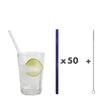 Unser 20 cm langer Standard-Glastrinkhalm passt in jedes Trinkglas!
Im Set enthalten sind 50 Glastrinkhalme in Violett (20 cm, gerade) in einer sicheren Verpackung und eine Reinigungsbürste aus Nylon.