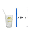 Glastrinkhalme by Optitherm – Unser 20 cm langer Standard-Glastrinkhalm passt in jedes Trinkglas - ein echter „Tausendsassa“ also! Ob Longdrink, Saftschorle, Wasser oder Softdrink: der 20 cm lange Tausendsassa freut sich über jede Erfrischung! Im Set enthalten sind 50 blaue Glastrinkhalme (20 cm, gerade) in einer sicheren Verpackung und eine Reinigungsbürste aus Nylon oder Baumwolle.