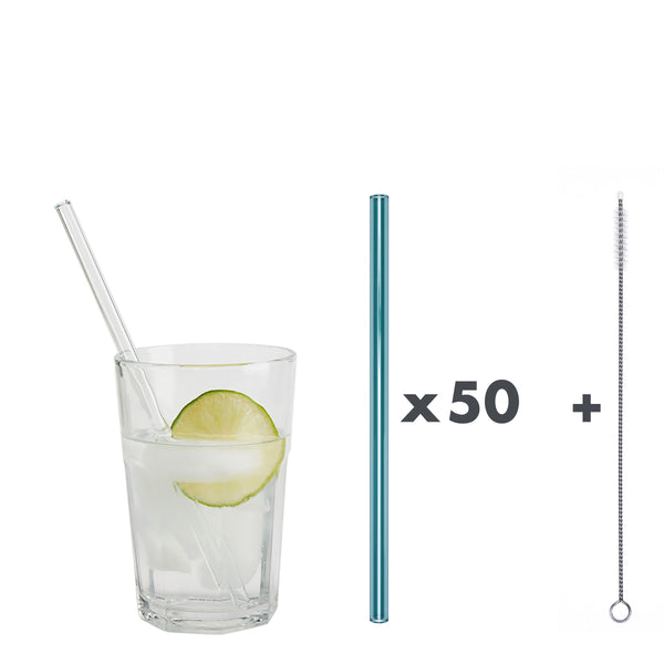 Unser 20 cm langer Standard-Glastrinkhalm passt in jedes Trinkglas - ein echter „Tausendsassa“ also! Ob Longdrink, Saftschorle, Wasser oder Softdrink: der 20 cm lange Tausendsassa freut sich über jede Erfrischung! Im Set enthalten sind 50 blaugrüne Glastrinkhalme (20 cm, gerade) in einer sicheren Verpackung und eine Reinigungsbürste aus Nylon oder Baumwolle. Produktmaße Länge: 20 cm Durchmesser: 8 mm