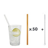 Unser 20 cm langer Standard-Glastrinkhalm passt in jedes Trinkglas - ein echter „Tausendsassa“ also! Ob Longdrink, Saftschorle, Wasser oder Softdrink: der 20 cm lange Tausendsassa freut sich über jede Erfrischung! Im Set enthalten sind 50 Glastrinkhalme in Lightamber (20 cm, gerade) in einer sicheren Verpackung und eine Reinigungsbürste aus Nylon oder Baumwolle. Produktmaße Länge: 20 cm Durchmesser: 8 mm