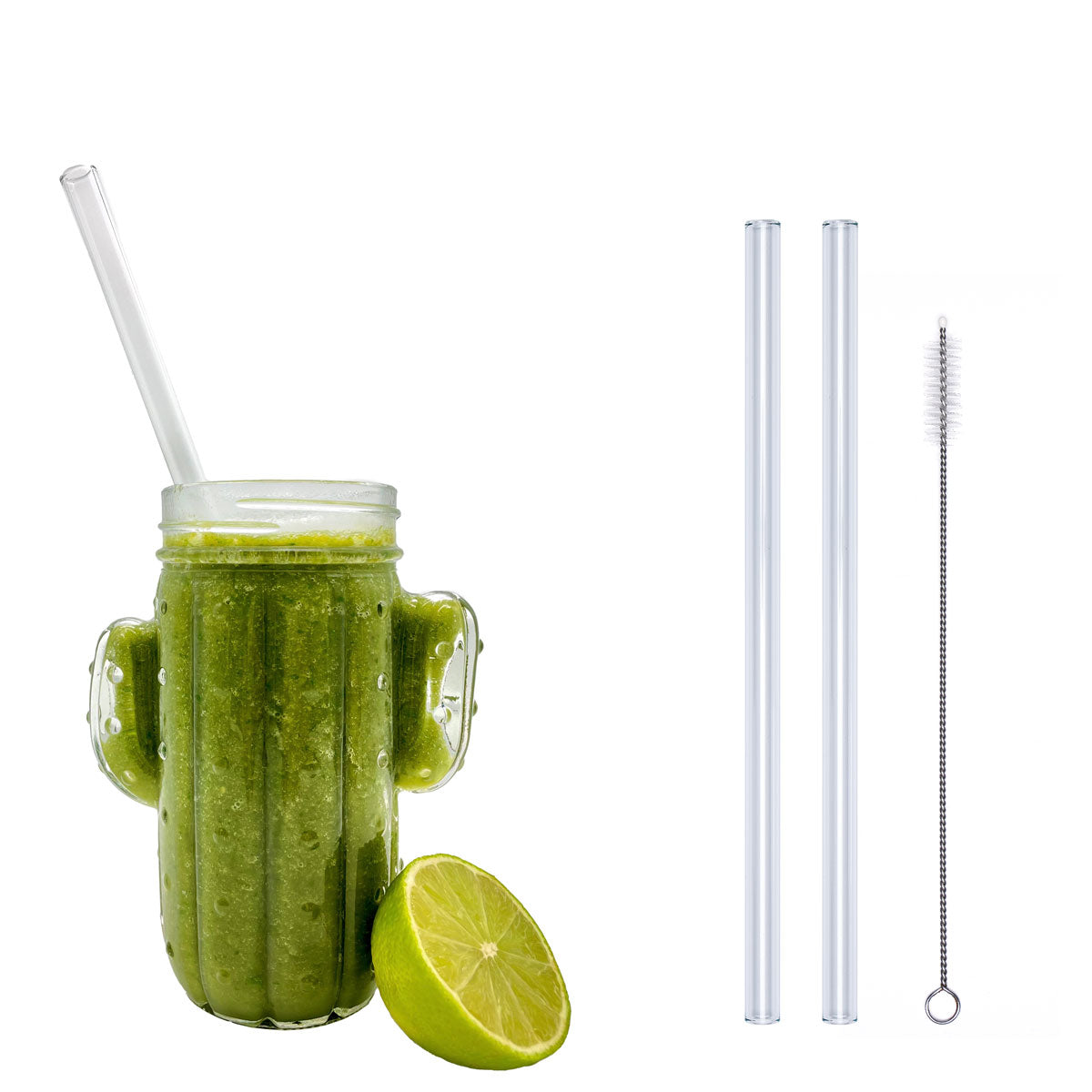 Unser „Extra Smoothie“ eignet sich auch für den großen Durst - denn mit einer Länge von 23 cm und einem Durchmesser von ø 10 mm passen diese Glastrinkhalme perfekt in große Cocktailgläser und Smoothies! Im Set enthalten sind 2 klare Glastrinkhalme (23 cm, ø 10 mm, gerade) und eine Reinigungsbürste aus Nylon. Produktmaße Länge: 23 cm Durchmesser: 10 mm