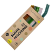 10 farbige (2 x Rosa, 2x Blaugrün, 2x Light-Amber, 2x Grau, 2 x Grün) Glastrinkhalme Bunte Mischung (23 cm mit Knick) + Reinigungsbürste
