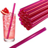 50 Glastrinkhalme in Magenta (20 cm) + Reinigungsbürste ohne oder mit Gravur
