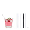 Im Set enthalten sind 6 farblich sortierte Glastrinkhalme (15 cm, gerade; 2x Weiss, 2x Schwarz, 2x Klar) und eine Reinigungsbürste aus Nylon.  Produktmaße Länge: 15 cm  Durchmesser: 8 mm