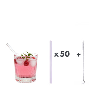 Mit 15 cm ist unser „kleiner Pimpf“ zwar der kleinste Trinkhalm, aber trotzdem vielseitig einsetzbar! Er eignet sich perfekt für kleine Gläser, Tumbler, Martini- oder Weingläser - oder auch zum Schlürfen einer leckeren Suppe!  Im Set enthalten sind 50 rosa Glastrinkhalme (15 cm, gerade) in einer sicheren Verpackung und eine Reinigungsbürste aus Nylon oder Baumwolle.  Produktmaße Länge: 15 cm  Durchmesser: 8 mm