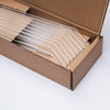 Glastrinkhalme by Optitherm, Glastrinkhalm mit Knick, 23 cm, Knorker Kerl, Set Verpackung 36 Stück mit einer Nylon-Reinigungsbürste