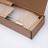 Glastrinkhalme by Optitherm, Glastrinkhalm mit Knick, 23 cm, Knorker Kerl, Set Verpackung 36 Stück mit einer Baumwolle-Reinigungsbürste