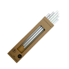 6 farblich sortierte (Silber, Weiß-Satiniert, Perlmutt) Glastrinkhalme "Silbermix2" mit Gravur (20 cm) "Sterne versetzt" + Reinigungsbürste